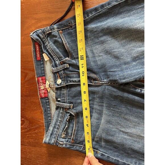 LUCKY BRAND Y2K Sofia Bootcut Flare Leg Denim Jeans Sz 6/28 Dark Wash - Picture 7 of 11